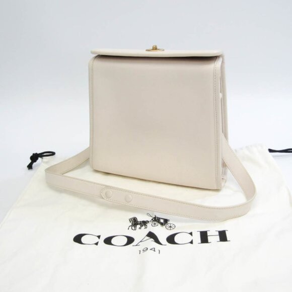 COACH One Shoulder Bag 1980-137 White Leather Mini Limited Edition Handbag - Picture 11 of 11